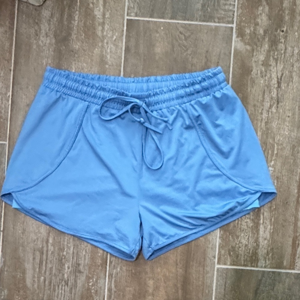 Sky Blue Women's Athletic Shorts